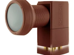 Schwaiger Quads|Quad-LNB Sun Protect Digital Ziegelrot