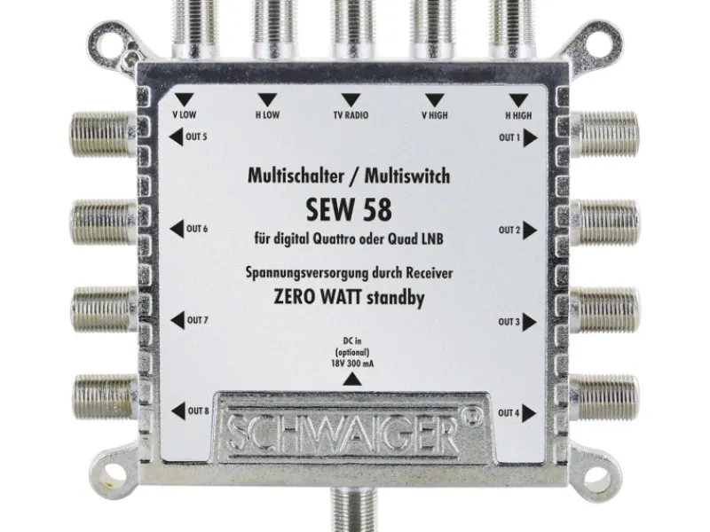Schwaiger Quads|SAT-Multischalter 5-8