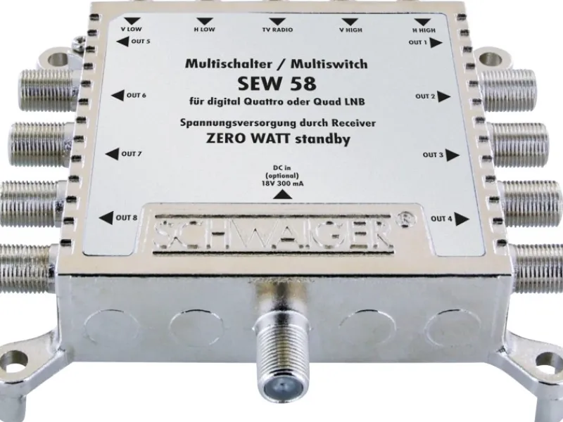 Schwaiger Quads|SAT-Multischalter 5-8