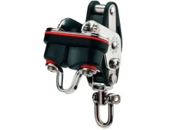 Block 8 mm Schot 1 Rolle Wirbel*Seilflechter New