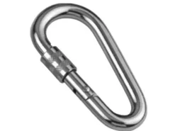 Seilflechter Wassersport|Sportgeräte|Niro-Karabiner 8 x 80 mm Eiförmig