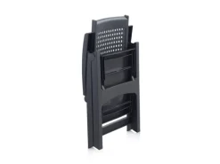 Milano Klappstuhl Set 2 Stück Anthrazit Wetterfest Hochlehner*Shaf