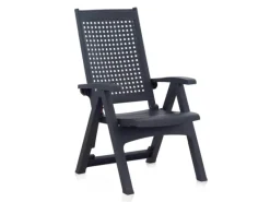 Milano Klappstuhl Set 2 Stück Anthrazit Wetterfest Hochlehner*Shaf