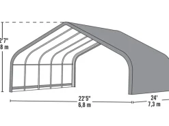 Shelter Logic Weitere Ordnungssysteme Für Den Garten|ShelterLogic Run-In-Shed Weidezelt 680 cm x 730 cm