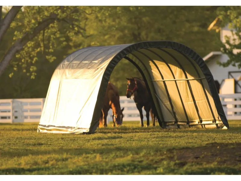 ShelterLogic Weidezelt 22,57 m² Run-In-Shed 370 cm x 610 cm*Shelter Logic Online