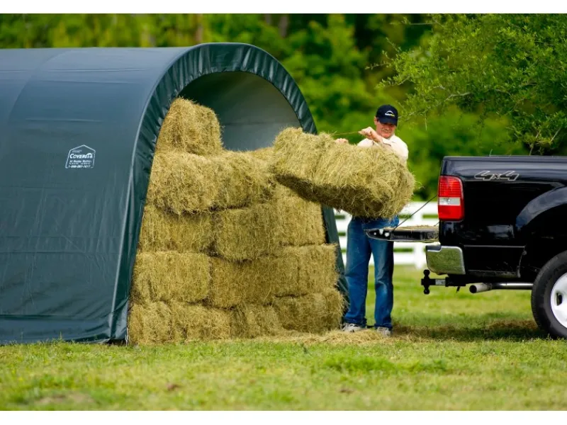 ShelterLogic Weidezelt 22,57 m² Run-In-Shed 370 cm x 610 cm*Shelter Logic Online