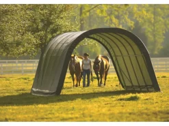 ShelterLogic Weidezelt 22,57 m² Run-In-Shed 370 cm x 610 cm*Shelter Logic Online