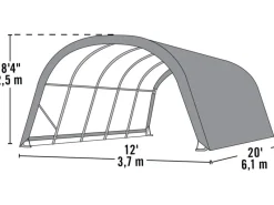 ShelterLogic Weidezelt 22,57 m² Run-In-Shed 370 cm x 610 cm*Shelter Logic Online
