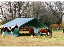 Shelter Logic Weitere Ordnungssysteme Für Den Garten|ShelterLogic Weidezelt 40,87 m² Run-In-Shed 670 cm x 610 cm