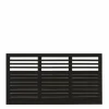 Sichtschutzzaun Decora Nadelholz Schwarz 180 cm x 95 cm*Plus Discount