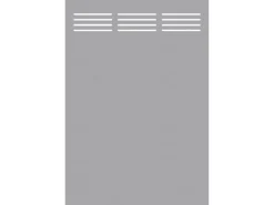 TraumGarten Balkonsichtschutz|Sichtschutzzaun Element Board Slot-Design 120 cm x 180 cm Titangrau