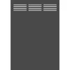 TraumGarten Balkonsichtschutz|Sichtschutzzaun Element Board Slot-Design 120 cm x 180 cm Schiefer
