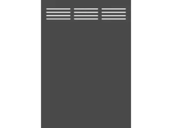 TraumGarten Balkonsichtschutz|Sichtschutzzaun Element Board Slot-Design 120 cm x 180 cm Schiefer