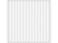 TraumGarten Balkonsichtschutz|Sichtschutzzaun Element Longlife Riva Weiß 180 cm x 180 cm