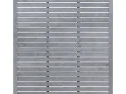 Sichtschutzzaun Element Neo Design offen Grau 179 cm x 179 cm FSC®*TraumGarten Online