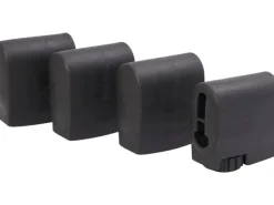 Fußkappen-Set 4er Grau 25 mm x 45 mm*Sieger Hot