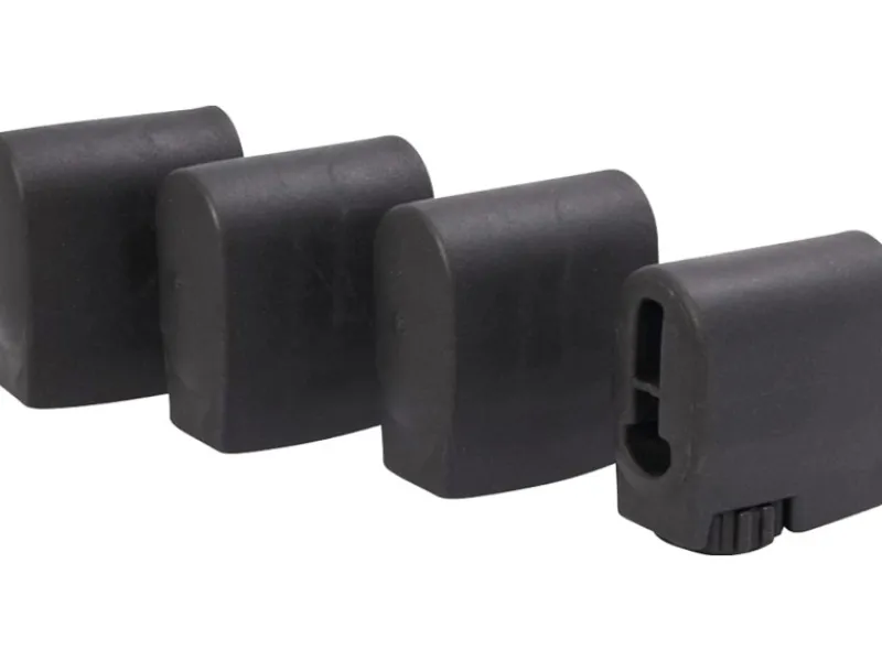 Fußkappen-Set 4er Grau 25 mm x 45 mm*Sieger Hot