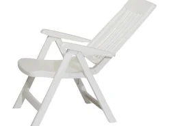 Sieger Balkonmöbel|Klappsessel Palma Weiß 67 cm x 62 cm x 105 cm