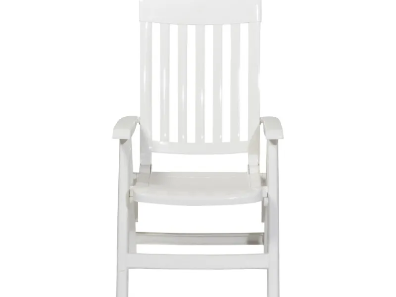 Sieger Balkonmöbel|Klappsessel Palma Weiß 67 cm x 62 cm x 105 cm