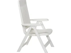 Sieger Balkonmöbel|Klappsessel Palma Weiß 67 cm x 62 cm x 105 cm