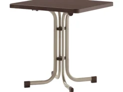 Sieger Gartentische|Klapptisch Quadratisch 70 cm x 70 cm