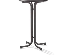 Sieger Gartentische|Klapptisch Stehtisch 137/ 237 Rund Anthrazit 74 cm x 110 cm