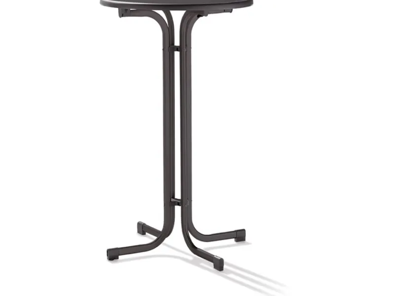Sieger Gartentische|Klapptisch Stehtisch 137/ 237 Rund Anthrazit 74 cm x 110 cm