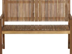 Siena Garden Gartenbänke|Balkonmöbel|Bank Falun 2-Sitzer Akazie 59 cm x 122 cm x 90 cm Beige FSC®