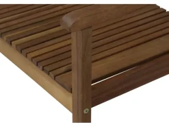 Siena Garden Gartenbänke|Balkonmöbel|Bank Falun 2-Sitzer Akazie 59 cm x 122 cm x 90 cm Beige FSC®