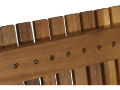 Siena Garden Gartenbänke|Balkonmöbel|Bank Falun 2-Sitzer Akazie 59 cm x 122 cm x 90 cm Beige FSC®