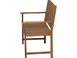 Siena Garden Gartenbänke|Balkonmöbel|Bank Falun 2-Sitzer Akazie 59 cm x 122 cm x 90 cm Beige FSC®