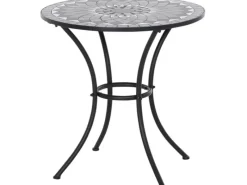 Siena Garden Gartentische|Como Rund Grau Ø 70 cm