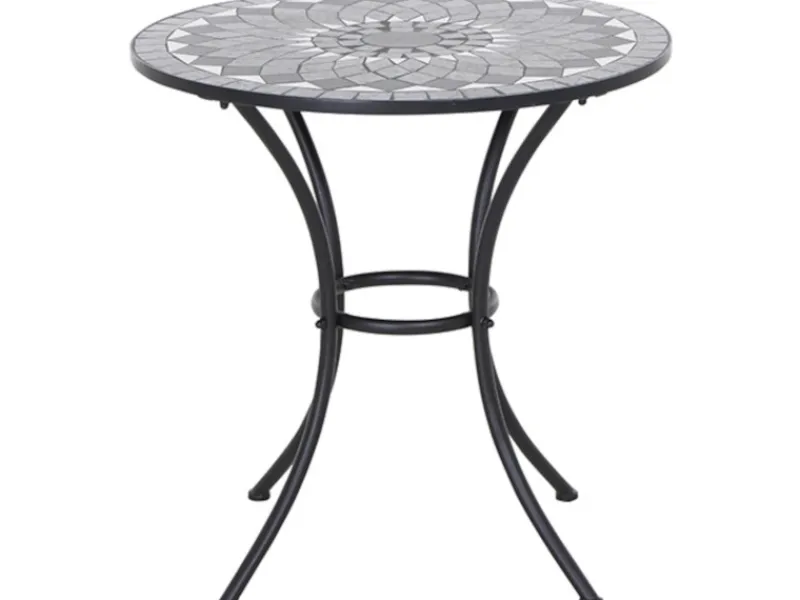 Siena Garden Gartentische|Como Rund Grau Ø 70 cm