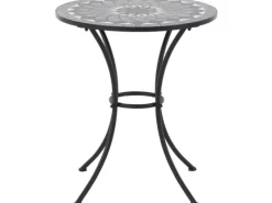 Siena Garden Gartentische|Como Rund Grau Ø 70 cm