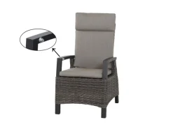 Siena Garden Gartenstühle|Corido Dining Move Sessel Anthrazit-Matt 61 cm x 72 cm x 109 cm