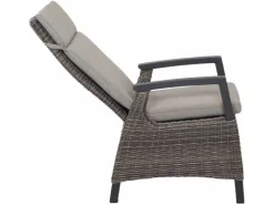 Siena Garden Gartenstühle|Corido Dining Move Sessel Anthrazit-Matt 61 cm x 72 cm x 109 cm