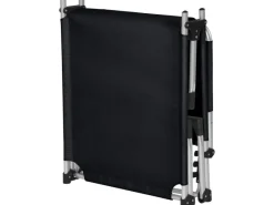 Siena Garden Sonnenliegen|Dreibeinliege Alu-XXL Schwarz 201 cm x 69,5 cm x 95 cm