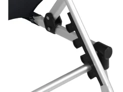 Siena Garden Sonnenliegen|Dreibeinliege Alu-XXL Schwarz 201 cm x 69,5 cm x 95 cm