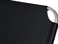 Siena Garden Sonnenliegen|Dreibeinliege Alu-XXL Schwarz 201 cm x 69,5 cm x 95 cm