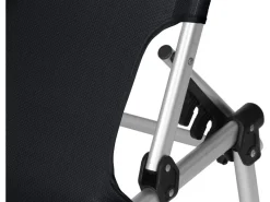 Siena Garden Sonnenliegen|Dreibeinliege Alu-XXL Schwarz 201 cm x 69,5 cm x 95 cm