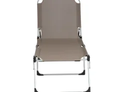 Siena Garden Sonnenliegen|Dreibeinliege Alu-XXL Grau 201 cm x 69,5 cm x 95 cm