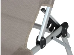 Siena Garden Sonnenliegen|Dreibeinliege Alu-XXL Grau 201 cm x 69,5 cm x 95 cm