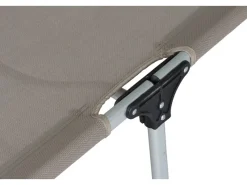 Siena Garden Sonnenliegen|Dreibeinliege Alu-XXL Grau 201 cm x 69,5 cm x 95 cm