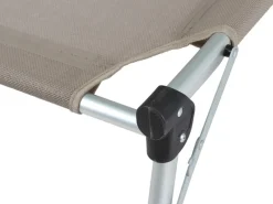 Siena Garden Sonnenliegen|Dreibeinliege Alu-XXL Grau 201 cm x 69,5 cm x 95 cm