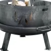 Siena Garden Feuerschalen|Feuerschalenaufsatz XXL aus Stahl Silber/Anthrazit 96 cm