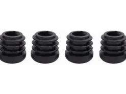 Siena Garden Weitere Gartenmöbel|Fußkappen-Set Universal f. Geflechtmöbel rund Schwarz Ø 21 mm