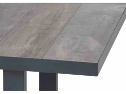 Siena Garden Gartentische|Gartentisch Corido Rechteckig Anthrazit/Matt 140 cm x 85 cm