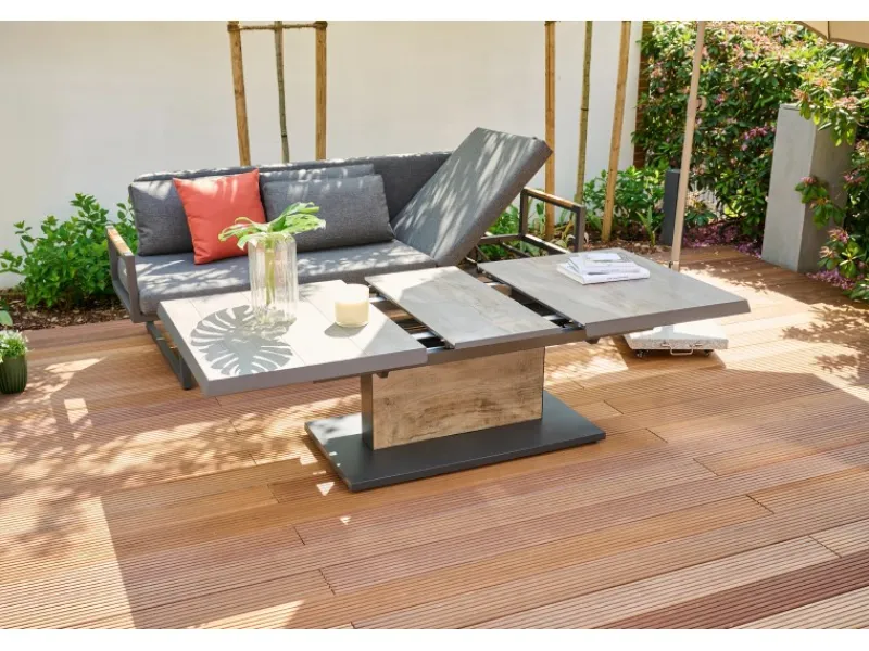 Siena Garden Gartentische|Gartentisch Talina ausziehbar 90 cm x 180 cm