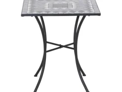 Siena Garden Gartentische|Gartentisch Como Quadratisch Grau 60 cm x 60 cm