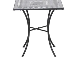 Siena Garden Gartentische|Gartentisch Como Quadratisch Grau 60 cm x 60 cm